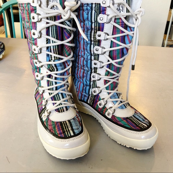 coach | peggy signature sherpa lined snow boots